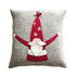 Hand Felted Wool Pillow - Gnome with Red Sequin Hat - 20" - ARCADIA HOME